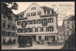 AK Baden, Am Hotel Schweizerhof  - Baden