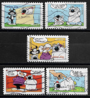 France 2006 Oblitéré Adhésif  N° 86 - 88 - 89 - 93 - 95  Ou N° 3953 - 3955 - 3956 - 3960 - 3962  " Sourires Avec Cubitus - Used Stamps