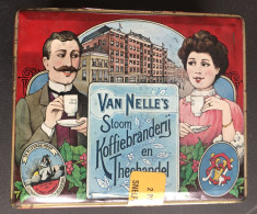 Ancienne Boîte à Thé Et Café VAN NELLE - Koffie Thee - De Rijzende Hoop Rotterdam - Boxes