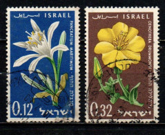 ISRAELE - 1960 - Sand Lily And Evening Primrose - Memorial Day; Proclamation Of State Of Israel, 12th Anniv - USATI - Gebraucht (ohne Tabs)