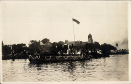 Photo CPA Frauenchiemsee Fraueninsel Chiemsee Oberbayern, Fronleichnam 1927, Boote, Prozession - Autres & Non Classés