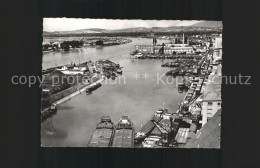 11637581 Basel BS Rheinhafen Frachtschiffe Teilansicht Basel BS - Andere & Zonder Classificatie