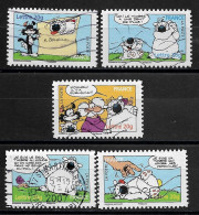 France 2006 Oblitéré Adhésif  N° 86 - 88 - 89 - 94 - 95  Ou N° 3953 - 3955 - 3956 - 3961 - 3962  " Sourires Avec Cubitus - Used Stamps