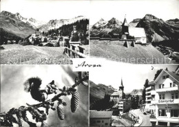 11637502 Arosa GR Dorfblick Kirchlein Schweizerhof Eichhoernchen Arosa - Sonstige & Ohne Zuordnung