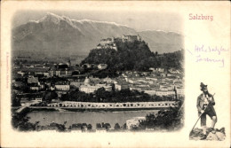 CPA Salzburg In Österreich, Panorama, Festung Hohensalzburg - Other & Unclassified