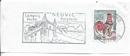 FRANCE. POSTMARK. CASTLE. NEUVIC - 1961-....