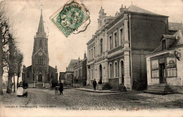 N°2365 W -cpa St Simon -place De L'église- - Andere & Zonder Classificatie