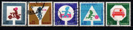 ISRAELE - 1966 - Road Signs - Traffic Safety - USATI - Used Stamps (without Tabs)