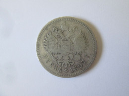 Russia 1 Rouble 1897 Silver/Argent Coin,diameter=34 Mm,weight=19.50 Grams - Ungarn