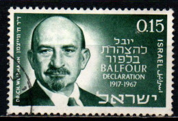 ISRAELE - 1967 - Chaim Weizmann - USATO - Gebruikt (zonder Tabs)