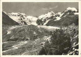 11637351 Morteratschgletscher Mit Bellavista Piz Bernina Und Morteratsch Mortera - Otros & Sin Clasificación