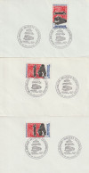 FT 58 . 68 . Mulhouse . Oblitération . 1er Jour . 3 Enveloppes Identiques . 29 11 1986 .  Musées Techniques . - Gedenkstempel