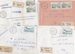 37021# LOT 14 LETTRES FRANCHISE PARTIELLE RECOMMANDE Obl MEISENTHAL MOSELLE 1967 1968 Pour METZ 57 - Storia Postale