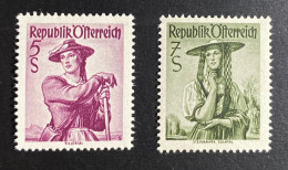 Österreich 1948/52 Trachten  Mi. 925 Und 980 Postfrisch/** MNH - Neufs