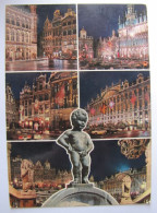 BELGIQUE - BRUXELLES - Vues De Nuit - Cartas Panorámicas