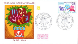 FDC 1969 FLORALIES - 1960-1969