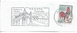 FRANCE. POSTMARK. CASTLE. NEUVIC - 1961-....