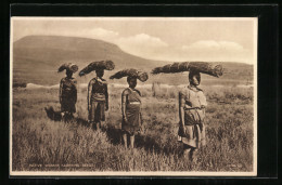CPA Native Women Carrying Reeds  - Unclassified