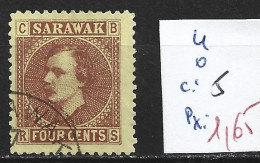 SARAWAK 4 Oblitéré Côte 5 € - Sarawak (...-1963)