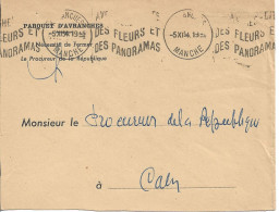 FRANCE. POSTMARK. AVRANCHES, CITY OF FLOWERS AND PANORAMAS. 1954 - 1921-1960: Modern Period