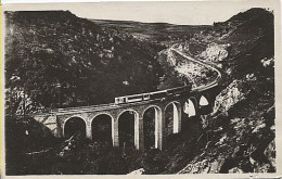 X118003 PYRENEES ORIENTALES VALLEE DE LA TET MONT LOUIS LE VIADUC DE LA CABANASSE TRAIN JAUNE - Other & Unclassified