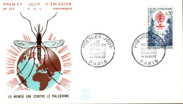 FDC 1962 LUTTE CONTRE LE PALUDISME - 1960-1969