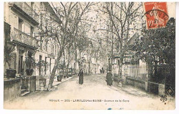 34   LAMALOU LES BAINS      AVENUE DE LA GARE  1913 - Lamalou Les Bains