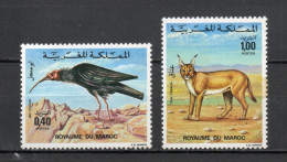 MAROC N°  736 + 737    NEUFS SANS CHARNIERE  COTE 7.00€   ANIMAUX FAUNE  VOIR DESCRIPTION - Maroc (1956-...)