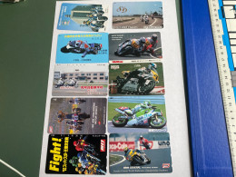 - 3 - Japan 10 Different  Motorbikes - Japon