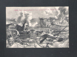 YSER 1914 -  UNE BATTERIE ALLEMANDE SOUS LE FEU DE L'ARMEE BELGE (15.414) - War 1914-18