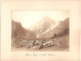 73 - VILLARODIN-BOURGET - Photographie Ancienne 11,8 X 16,8 Cm Sur Support Cartonné - L'ORGÈRE (env. De Modane) - (1911) - Autres & Non Classés