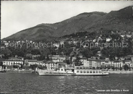 11636896 Locarno TI Con Orselina E Monti Fahrgastschiff  - Autres & Non Classés