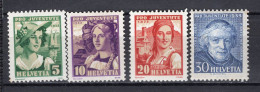 T3616 - SUISSE SWITZERLAND Yv N°267/70 * Pro Juventute - Unused Stamps