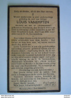 Doodsprentje Louis Vanempten Neerharen 1914 Soldaat 12e Linieregiment Overleden Militair Hospitaal Luik 1935 - Devotion Images