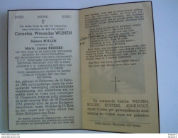 Doodsprentje Cornelus Winandus Wijnen Uikhoven 1894 1953 Oudstrijder 1914-18 Echt Helena Bollen - Maria Kusters - Devotion Images