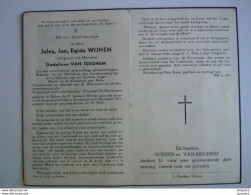 Oorlog Guerre Jules Jan Wijnen Zone Overste Geheim Leger Weerstand Decoratie V. Eisenhower +Zutendaal 1951 G Van Iseghem - Devotieprenten