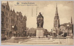 CPA CARTE POSTALE BELGIQUE BRUXELLES-ANDERLECHT PLACE DE LA VAILLANCE ET MONUMENT AUX HEROS 1936 - Anderlecht