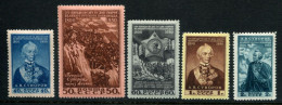 Russia 1950  Mi 1465-1469  MNH** - Ungebraucht