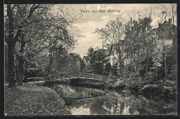 AK Bad Aibling, Flusspartie Mit Brücke  - Bad Aibling