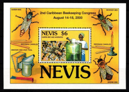 Nevis Block 77 Postfrisch Schmetterling #IH086 - St.Kitts-et-Nevis ( 1983-...)