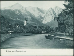 Alte Ansichtskarte Garmisch Bayern Großformat 32x23,8cm Ca. 1910 Verlag Fränkel - Autres & Non Classés