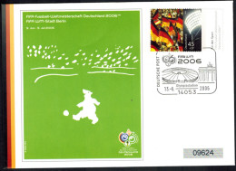 Bund Brief Attraktiver Sonderbeleg Brandenburger Tor Olympia Fifa Fußball 2006 - Storia Postale