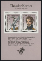 Bund Block 25 Geburtstag Theodor Körner Schriftsteller 1991 Tadellos Postfrisch - Cartas & Documentos