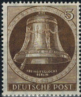 Berlin 75 Glocke Klöppel Links 5 Pfg. Postfrisch - Unused Stamps