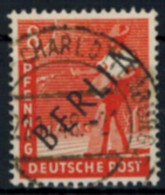 Berlin Schwarzaufdruck Nr. 3 Gemeinschaft M. Aufdruck 8 Pfg. Sauber Gestempelt - Used Stamps