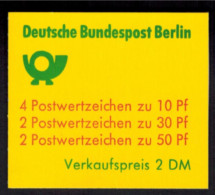 Berlin Markenheftchen 10 A II OZ Burgen Und Schlösser1977 Tadellos Postfrisch - Carnets