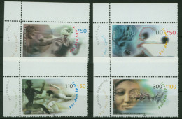 Bund 2094-2097 Bogenecke Eckrand Wohlfahrt Sport Frieden Oben Links Postfrisch - Storia Postale