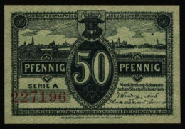 Geldschein Banknote Notgeld Mecklenburg-Schwerin 9 D. 50 Pfg. 1.5.1922 - I. - Andere & Zonder Classificatie