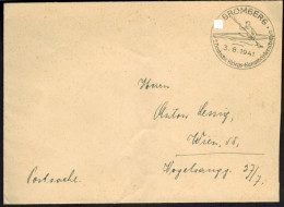 Sport Postsache D. Reich Wassersport SST Bromberg 2. Dt Kriegs-Kanumeisterschaft - Lettres & Documents