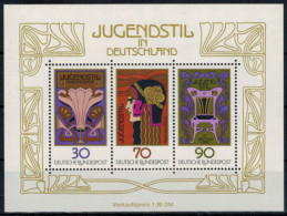 Bund Block 14 Jugendstil 1977 Tadellos Postfrisch - Cartas & Documentos